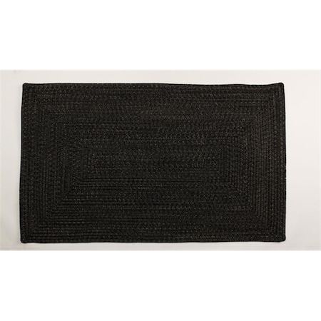 Homespice Decor Black Ultra Durable Braided Rugs - Rectangle 322579